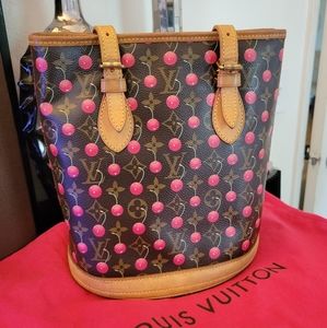 🍒RARE!!🍒 Louis Vuitton Cherry Bucket Bag LV